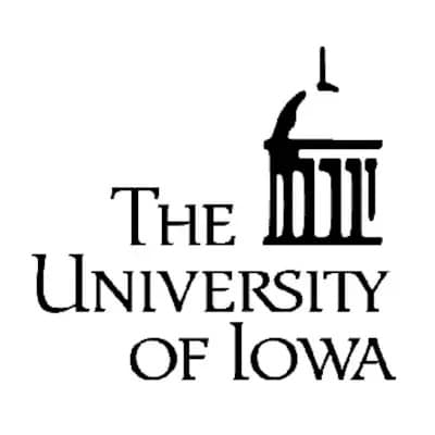 The University of Iowa logo featuring the text The University of Iowa and a graphic of an architectural dome with columns.
